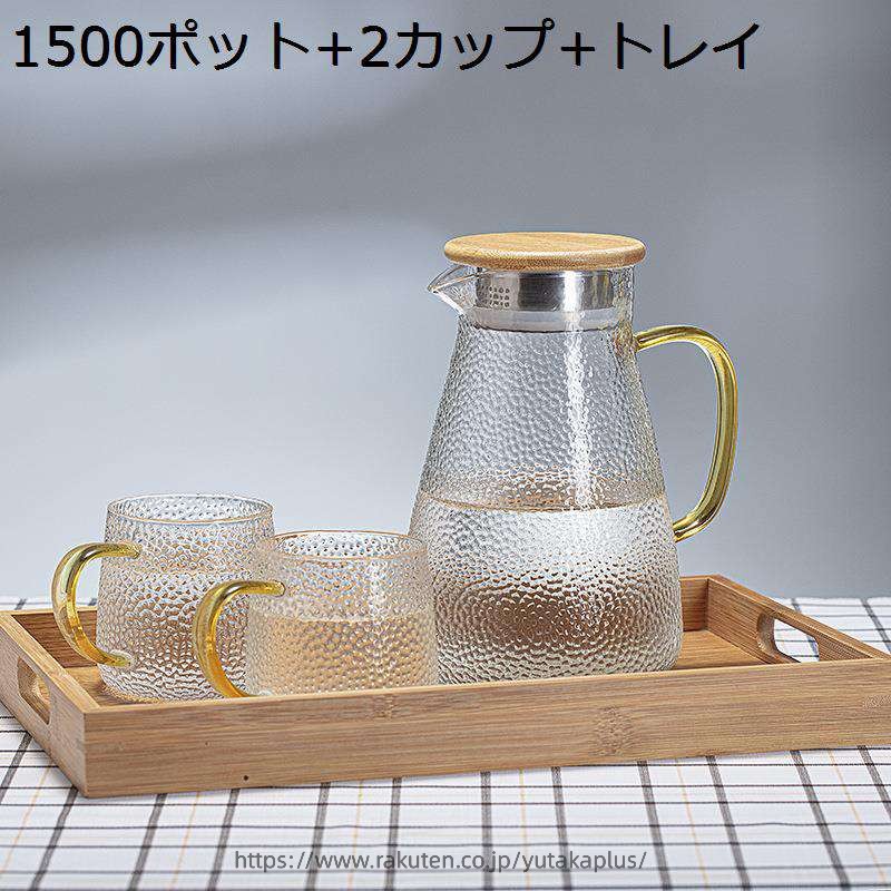 YUTAKAプラスの耐熱ガラス ティーポット ガラス 急須 ガラスポット 耐熱 ティーポット 紅茶ポット 広口設計 熱湯可 透明 花茶 紅茶 コーヒー 冷蔵庫 洗いやすい 食洗機対応 母の日 贈り物｜アングル2