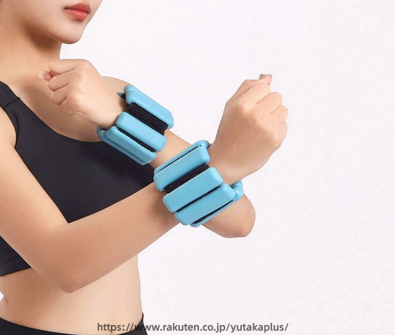 YUTAKAプラスのリストウェイト 450g 男女兼用 エクササイズグッズ 雑貨 ブラック ホワイト グレー レッド シンプル 負荷 カラバリ豊富｜アングル3