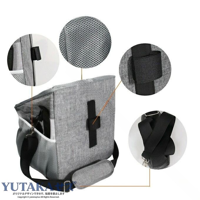 商品詳細■カラー：ブラック　　グレー　【サイズと荷重】：約31*28*37cm 、12.5kg 中小型ペットに適します。【素材】：オックスフォード布【お出かけ便利】 今までペットと一緒に自転車で出かたい時に困っていた方も、こちらは自転車の前カゴに収まるキャリーバッグです。 安全フックも取り付けできるので、安心して一緒にサイクリングができます。【通気性抜群】 ペットキャリーバッグは上部にメッシュが採用され、通気性抜群で、ペットに安全、快適な旅行を提供することができます。 上部のメッシュ扉で中の様子が見れます、安心な猫キャリーバッグです。※記載のないアクセサリー、小物等は付属しません。●色合いはモニター環境により若干の誤差が出ます。●輸送上の都合で多少の汚れや傷などが付いている場合があります。ご理解をお願い致します。●写真はサンプルです、画面上と実物では多少色具合が異なって見える場合もございます。ご了承ください。●何か質問がございましたら、お気軽にメールにてご連絡ください。 .ペットバッグ 自転車用バッグ バイク掛けバッグ サイクルキャリーバッグ ペットキャリー 小型犬バッグ 中型犬用 犬バッグ ペットショルダー 10KG以内 最適 便利 軽量 折りたたみ 通気性 防水 おしゃれ 多機能 安全ベルト 旅行 散歩 抱っこバッグ 抱っこ紐 ペット用品 お出かけ用 ペットボトルホルダー 耐久性 高品質 送料無料 人気 おすすめ セール 楽天ランキング。 指定された配送時間は承っておりません。