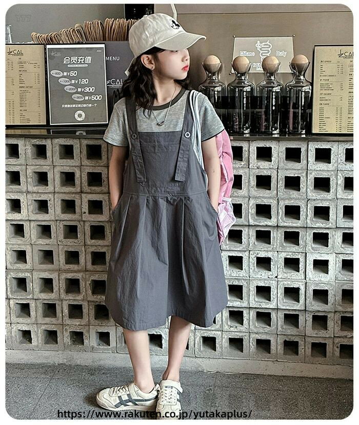 韓国子供服 女の子 セットアップ レジャー 夏服 普段着 通学着 キッズ 半袖 Tシャ...
