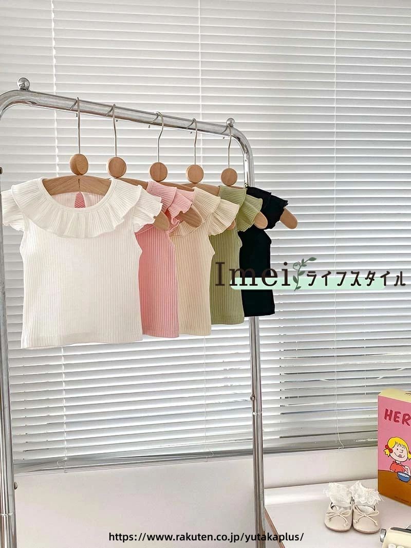Tシャツ キッズ ベビー服 女の子 子供服 トップス 無地 カラバリ 綿 コットン tシ...