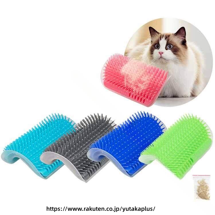 猫 お手入れ 用 3個セット 壁 柱 ブラシ 猫おもちゃ 抜け毛取り マッサージブラシ ...