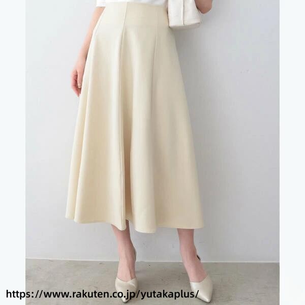Rakuten - レディース A ライン フレア スカート 軽やか 素材 シルエット おしゃれ 優雅 動き 旬 カジュアル フォーマル 女性らしい