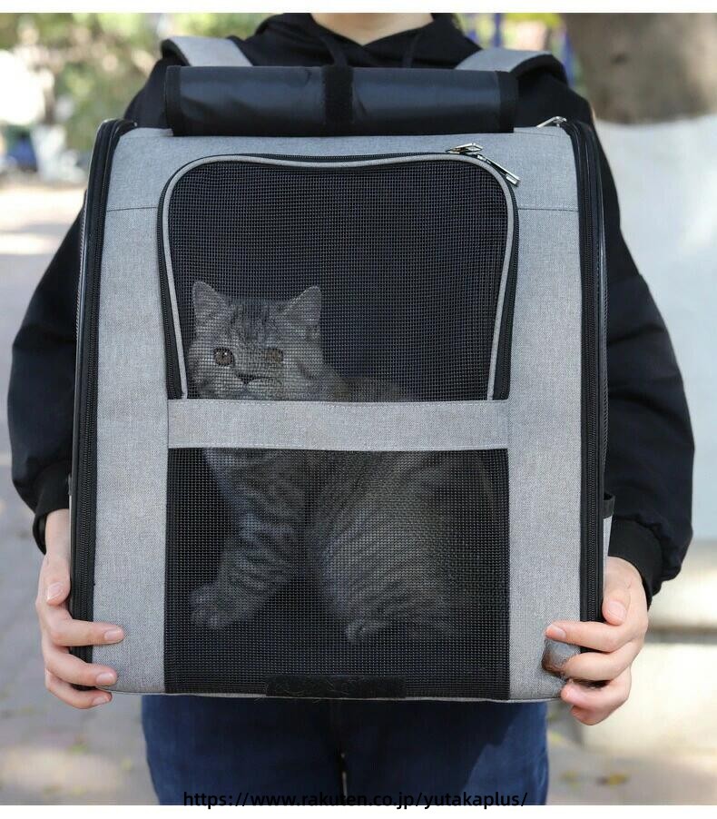 ペット キャリー リュックサック 猫 用 キャリー 犬 用 リュック 軽量 ペット キャ...