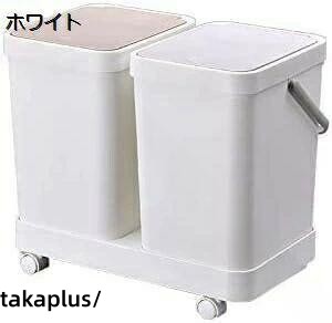 Rakuten - 分別 ゴミ箱 連結 おしゃれ カラー ダストボックス キャスター 大容量 キッチン 収納 ボックス 家庭用 便利 分別収納 連結可能 キャスター付 デザイン キッチン用品