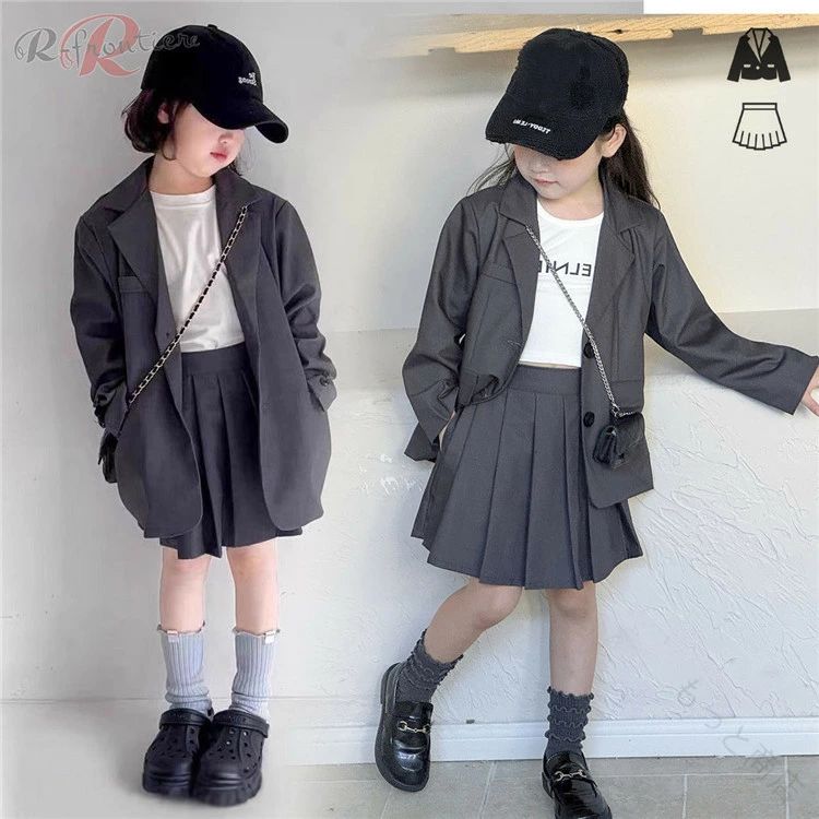 卒業式 スーツ 女の子 150 160 小学生 なんちゃって制服 セット 卒業式 小学校女子 卒服 女の子 小学校 韓国 制服 キッズ フォーマル 卒園式 子供服 ジャケット キュロットスカート 入学式