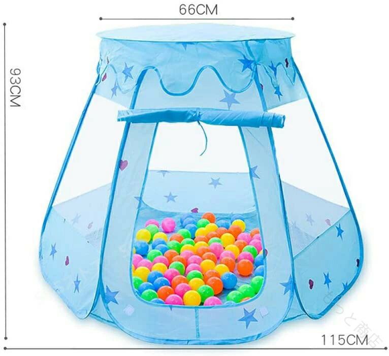 【商品仕様】サイズ：115*90CM。 【材質】高い品質防水ポリエステル、メッシュ素材で、通気性もよく、 柔らかいテントです。 【軽量?弾いおもちゃ】子供用テントの入口は、開けっ放しに、固定できるよう、紐がついています。屋根は取り外し可能です。 【子供たちに最高！】子供は自由的に遊びたり、本を読んたり、休憩したり、お子様にとって、最高の個人的な空間です。クリスマスプレゼント、お誕生日プレゼント、出産祝いなどのギフトに最適！【室内?室外にも使用可能】室内だけでなく、公園などの室外でも遊ぶことが可能です。 【原産国／製造国: 中国】 .キッズテント お城 ボールハウス 折りたたみ式 室内遊具 子供 幼児 ベビー用 室外 ボールプール テントは、ポップアップ式 プレイハウス プレイテント プレイサークル 室内用 室外用 折畳み 軽量 コンパクト おもちゃ 遊具 子ども遊具 屋内 屋外 プレゼント ギフト 幼児用 赤ちゃん用 室内遊び 室外遊び 折りたたみテント 屋外テント ボールプール付き 子どもテント 10倍ポイント スーパーDEAL 楽天セール 人気商品 キッズプレイテント キッズ遊具 安全設計 折畳み可能 持ち運び便利 折り畳み式テント お城型テント ボールハウステント おうち遊びに最適です。。 指定された配送時間は承っておりません。【もっと商店】