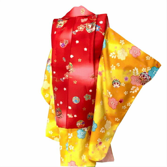 【3才 被布セット 新品 購入】七五三 753 3歳 女の子 着物 被布 祝い着 草履 巾着 髪飾り レンタル並み価格 未着用 在庫あり 即納 送料無料