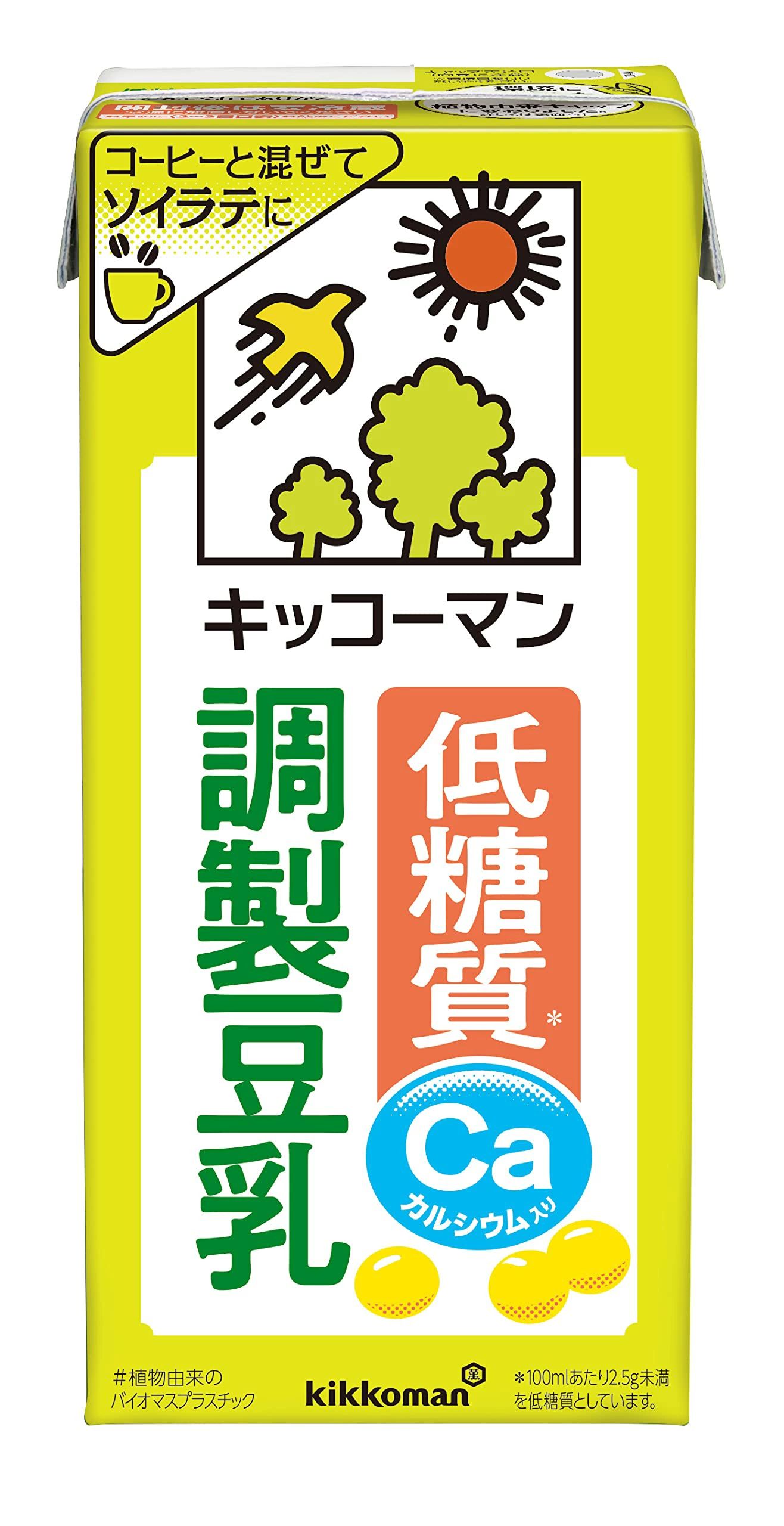 樂天商城 - Kikkoman キッコーマン 低糖質調製豆乳 1000ml ×6本【牛乳のカロリー45%OFF】