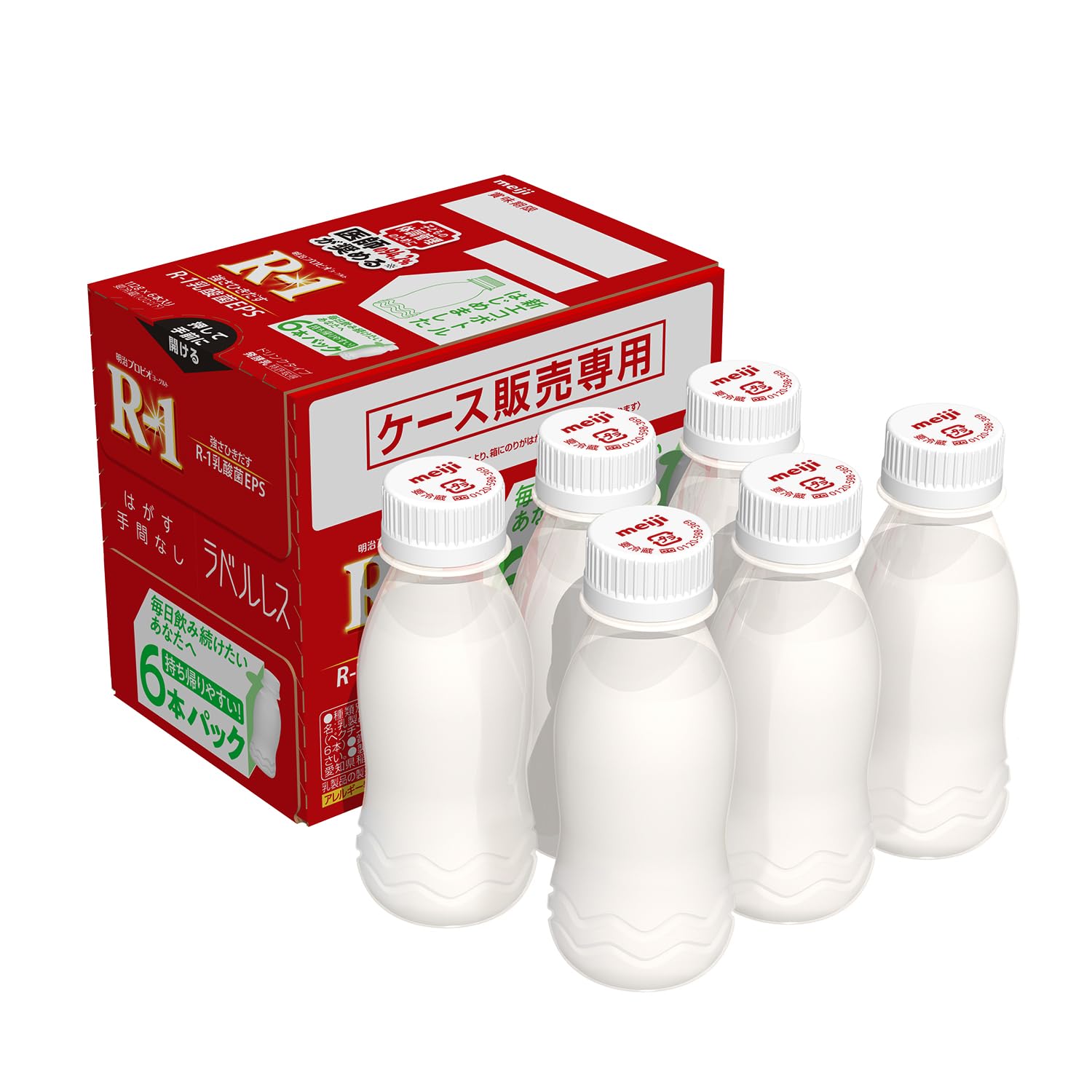 樂天商城 - R−1ドリンクラベルレス112g×6本×2箱【クール便】
