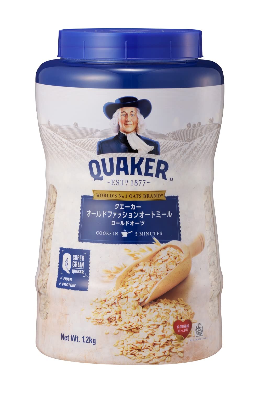 樂天商城 - QUAKER ( クエーカー ) ［公式］オールドファッション オートミール 1.2kg ロールドオーツ 粒感 しっかり 煮込んで作る ごはん 食物繊維 オーツ麦