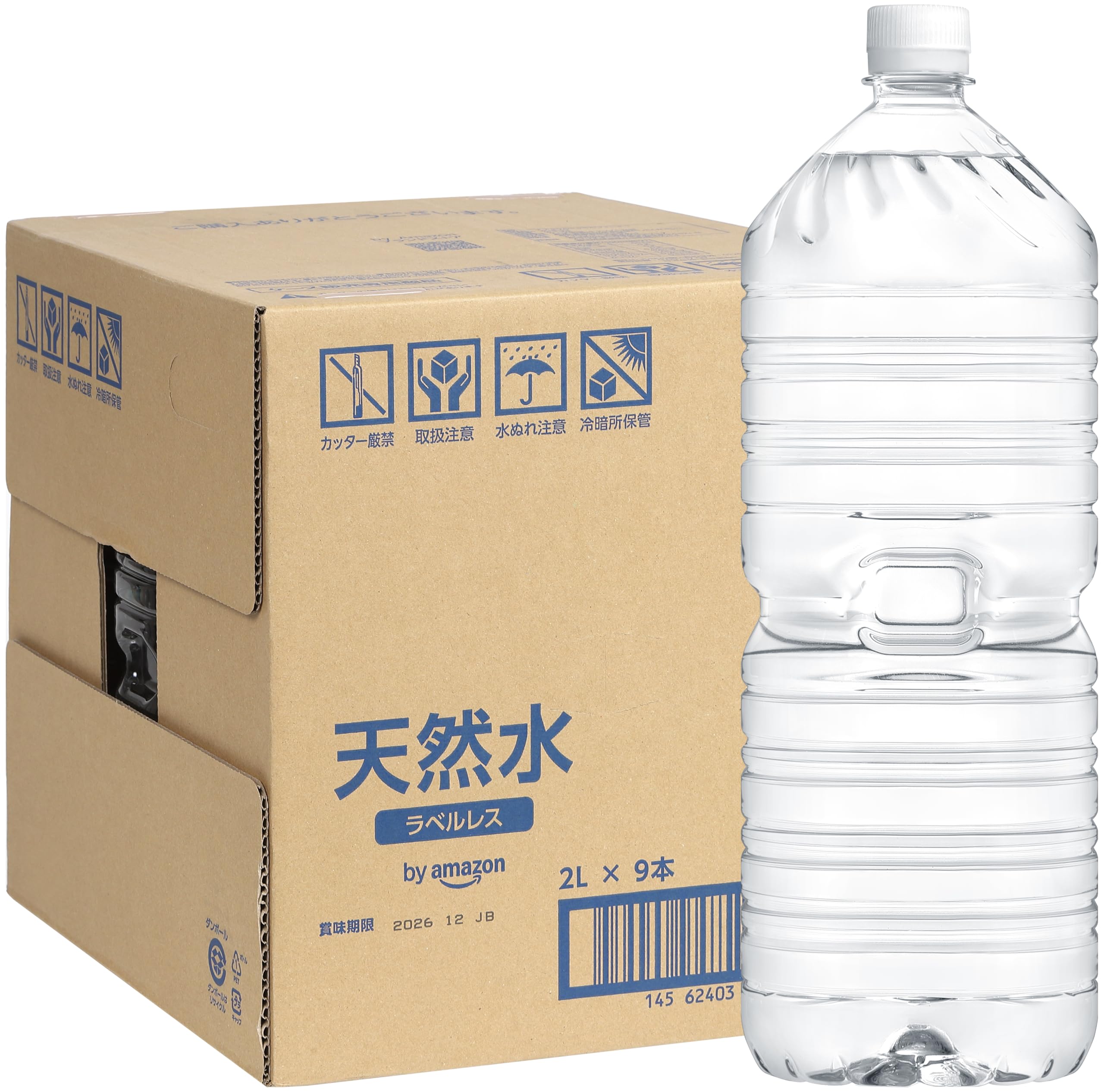 樂天商城 - 天然水ラベルレス 2L×9本