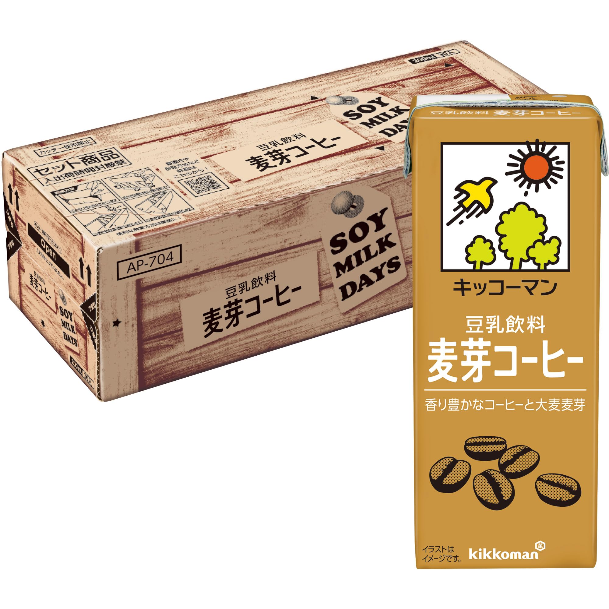 樂天商城 - キッコーマン 豆乳飲料 麦芽コーヒー SOYMILK DAYS 200ml×30本