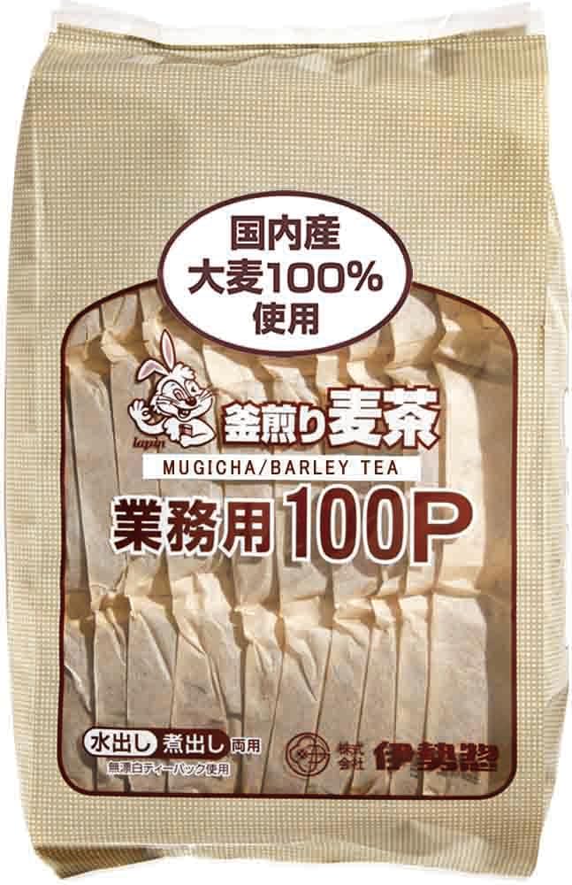 樂天商城 - 伊勢惣 釜煎り麦茶業務用100P 10g×100P