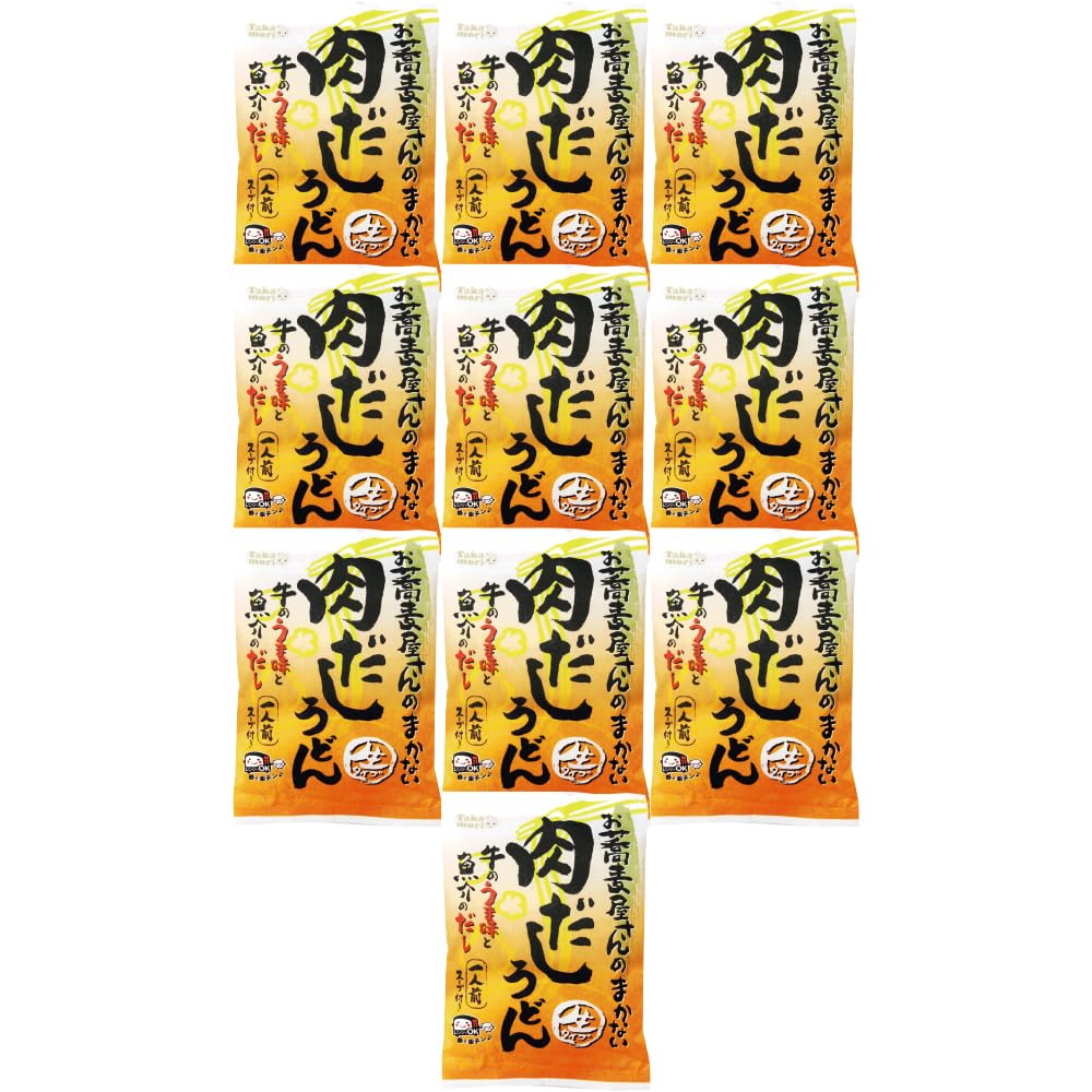 樂天商城 - 五木食品 タカモリ お蕎麦屋さんのまかない肉だしうどん 210g×10個 (常温保存商品)(生タイプ即席?)
