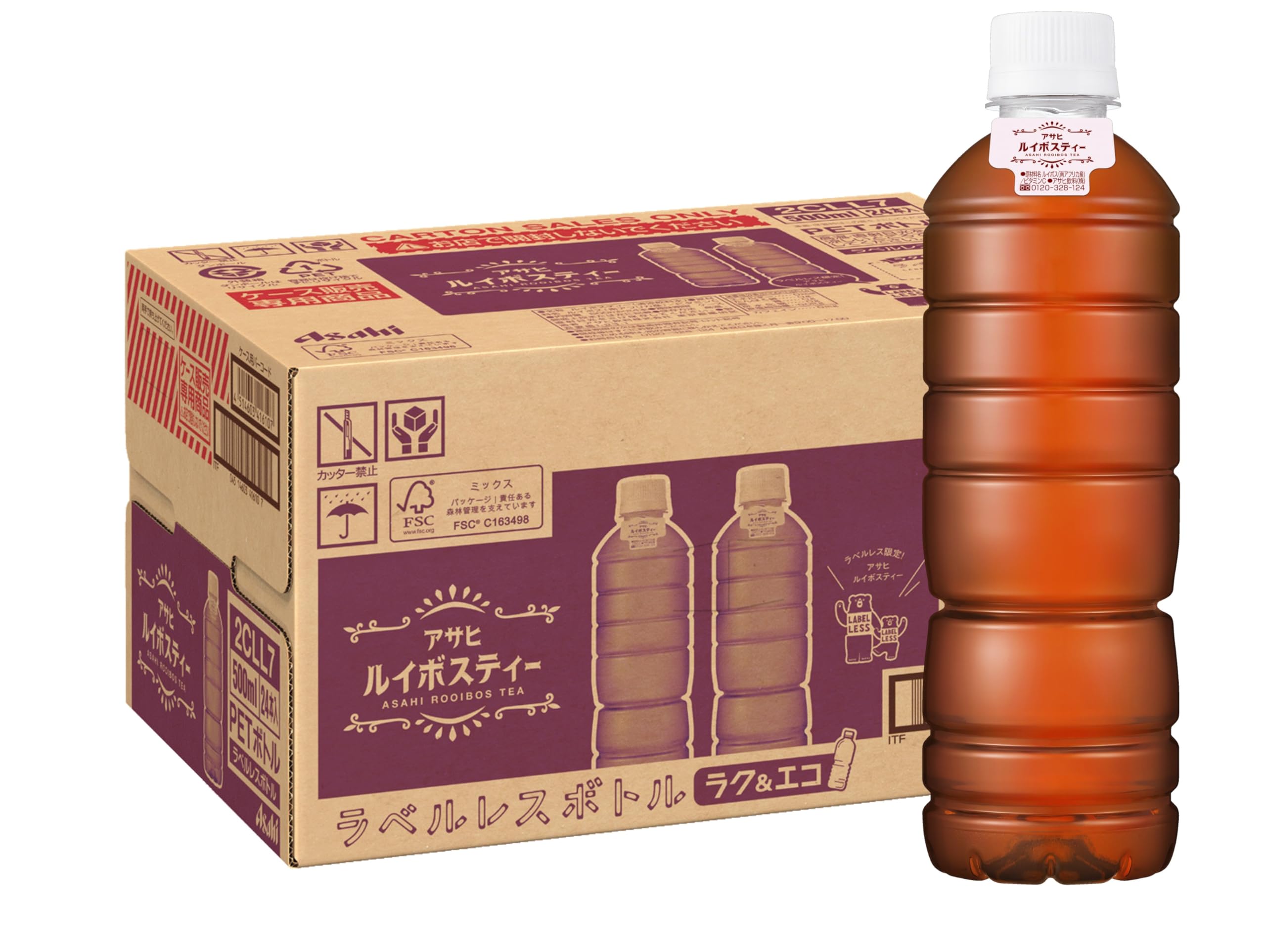 樂天商城 - アサヒ飲料 アサヒ ルイボスティー ラベルレスボトル 500ml×24本