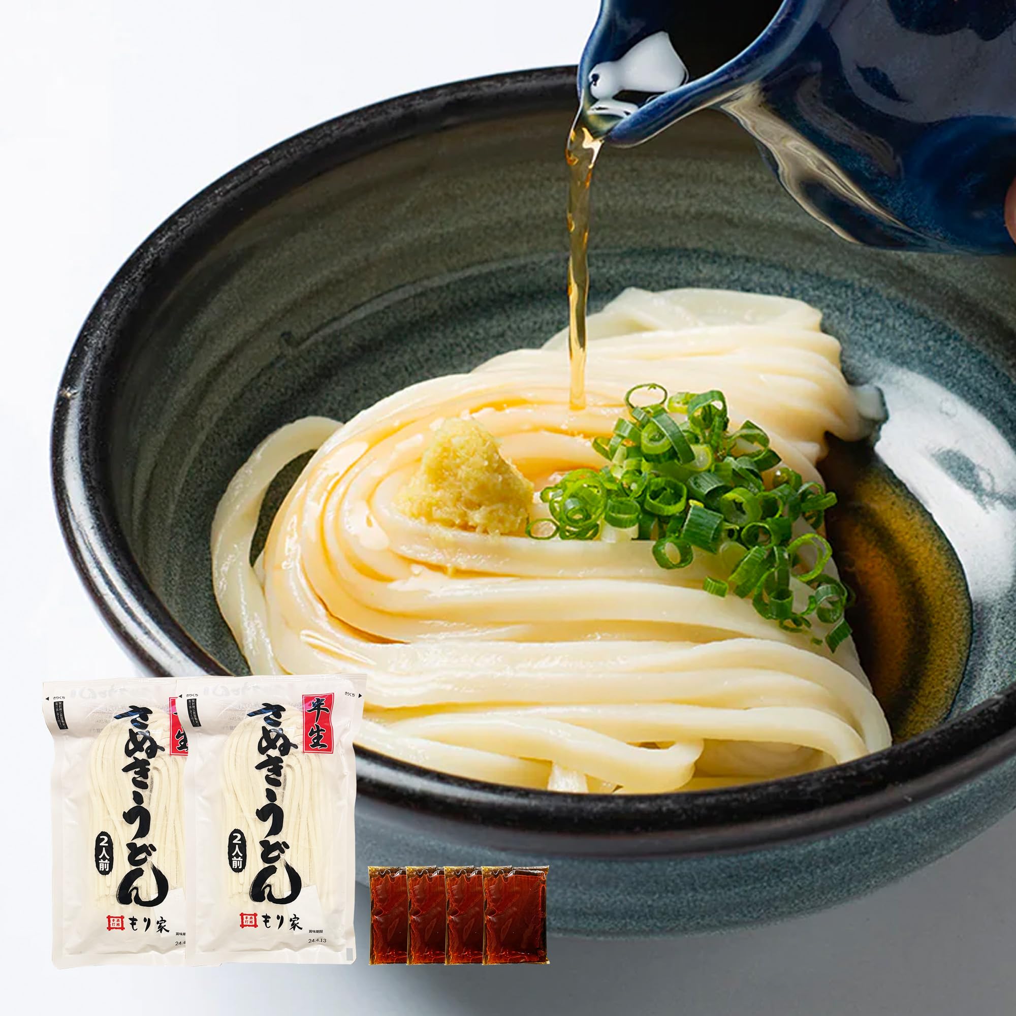 樂天商城 - 本格手打 もり家 ぶっかけ うどん 讃岐うどん さぬきうどん 半生 (お試し (4人前))