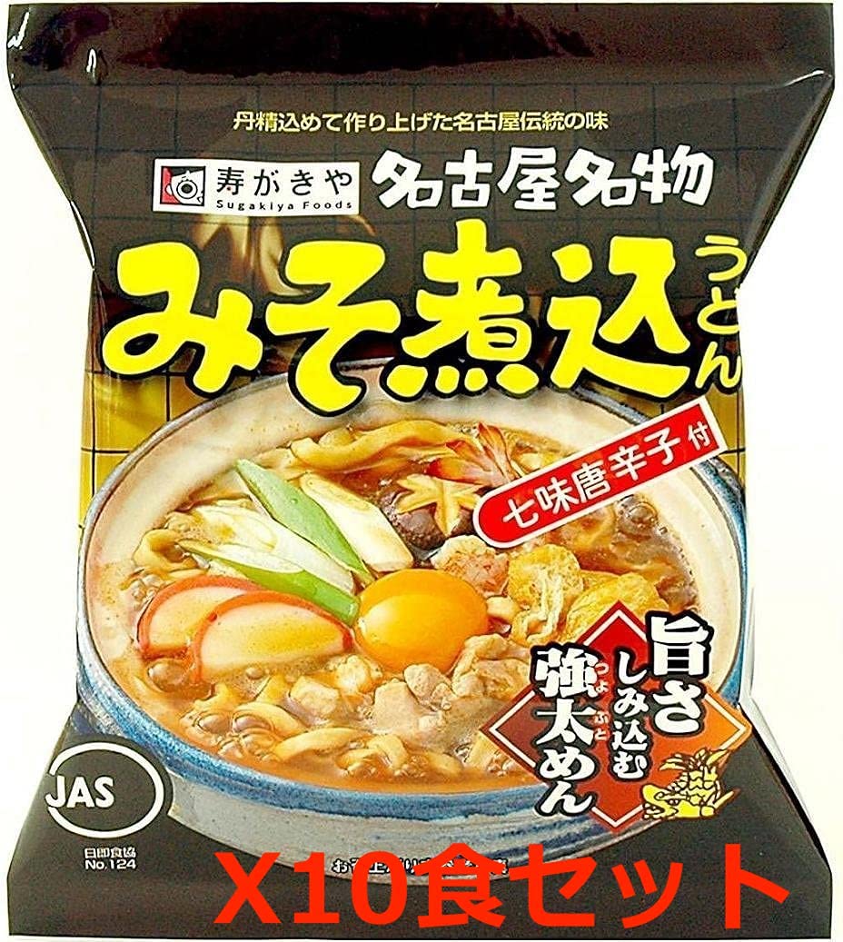 樂天商城 - 寿がきや みそ煮込うどん 91g×10食入