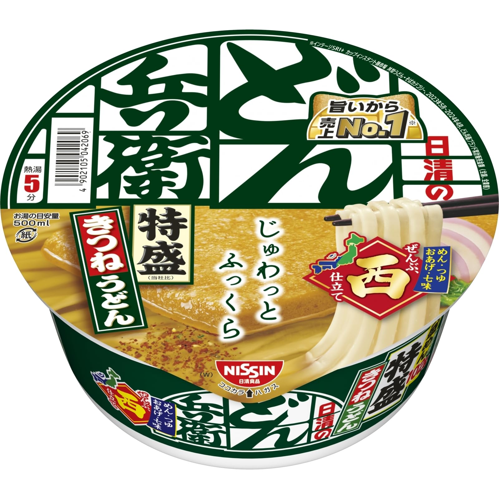 樂天商城 - どん兵衛 特盛きつねうどん (西) 日清食品 カップ麺 130g×12個