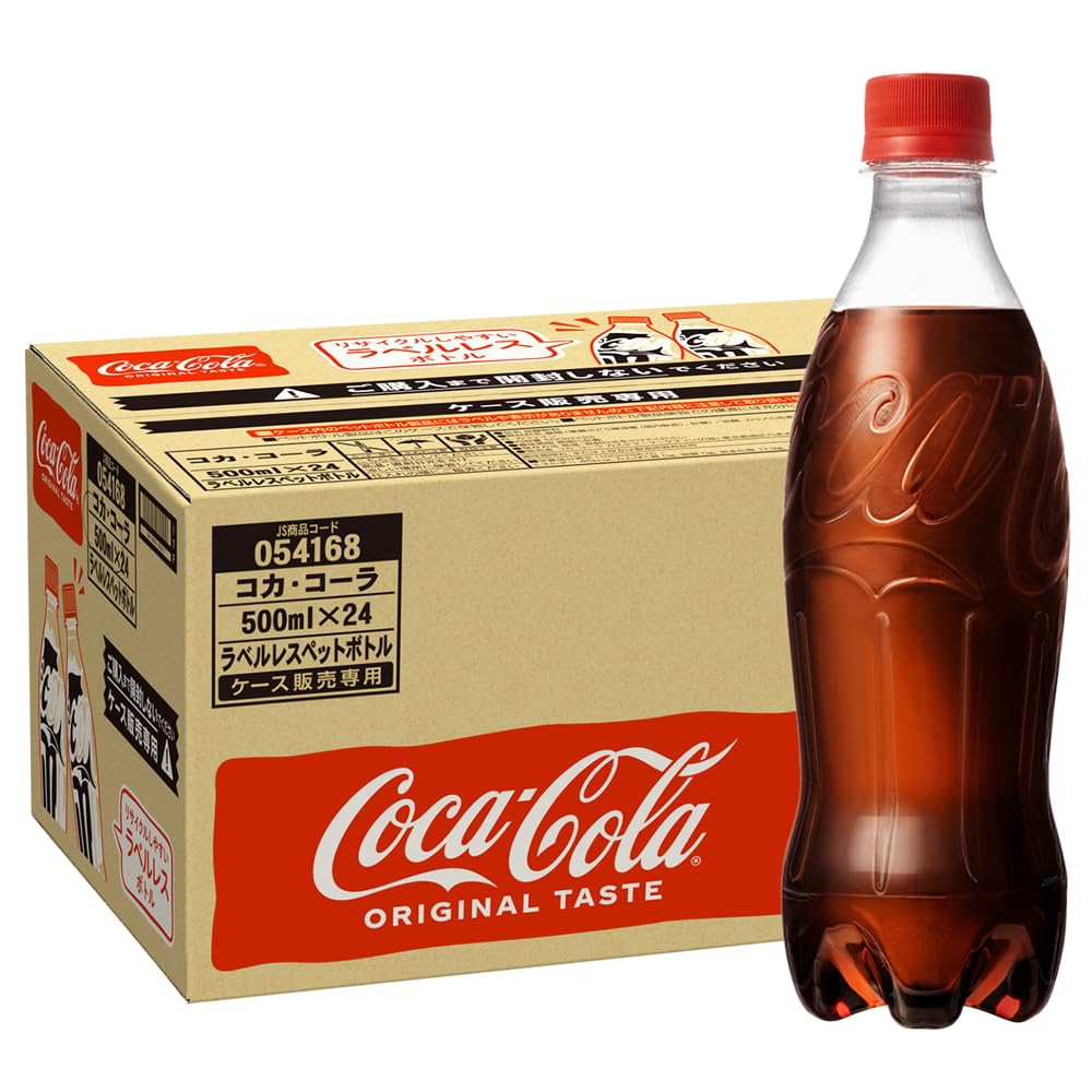 樂天商城 - コカ・コーラ ラベルレス 500mlPET×24本