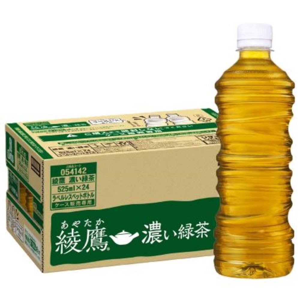 樂天商城 - コカ・コーラ 綾鷹 濃い緑茶 ラベルレス 525mlPET ×24本 [機能性表示食品]