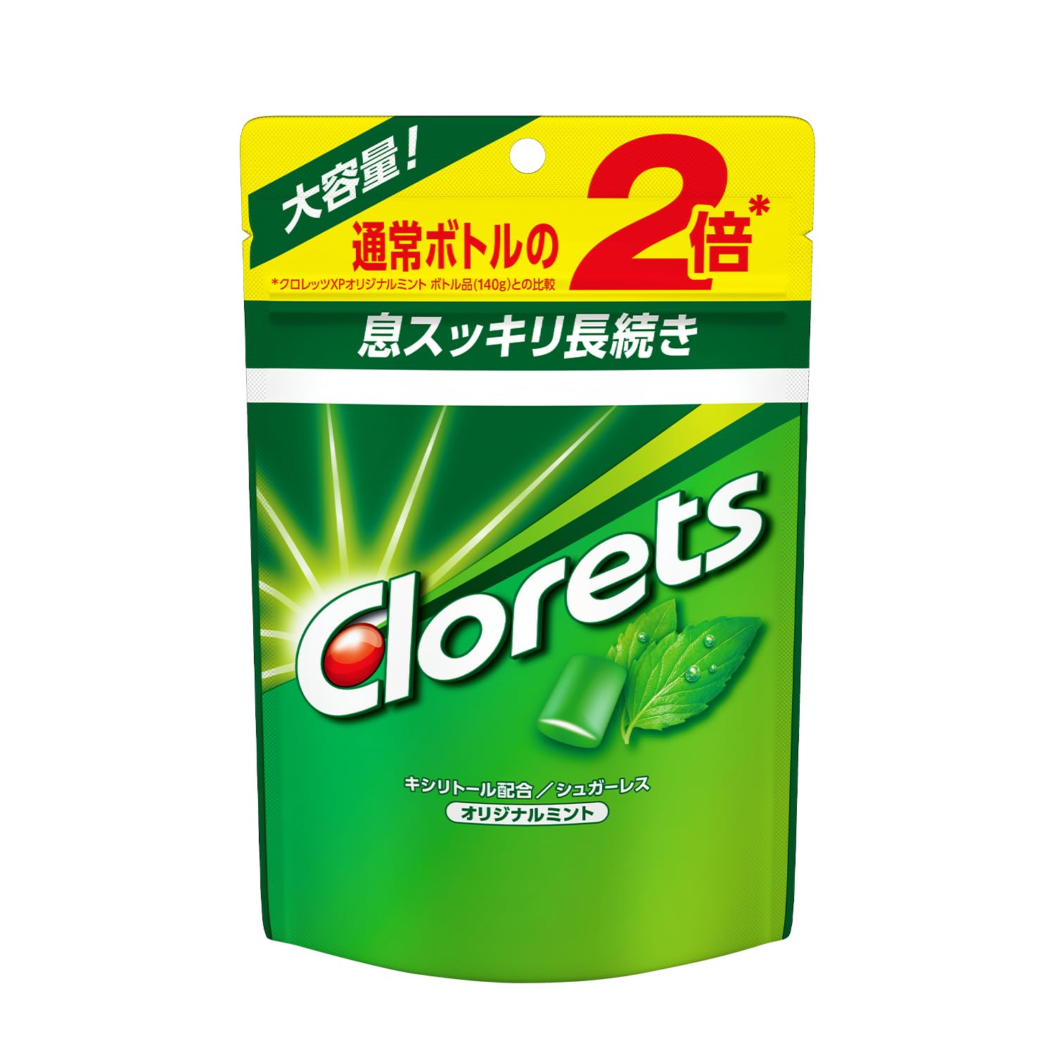 クロレッツ オリジナルミント スタンドパウチ ガム 大容量 280g
