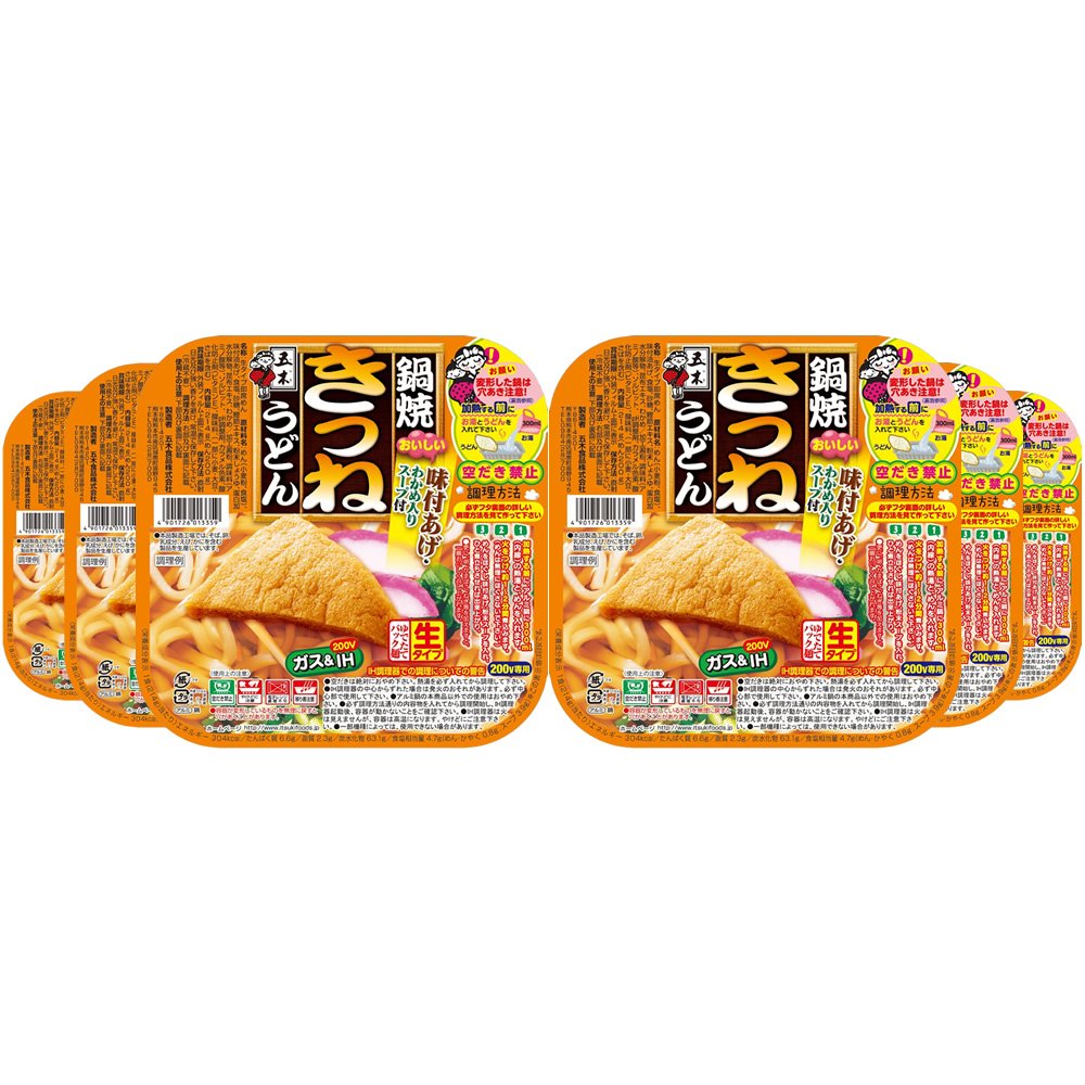 樂天商城 - 五木食品 鍋焼きつねうどん 210g×6個