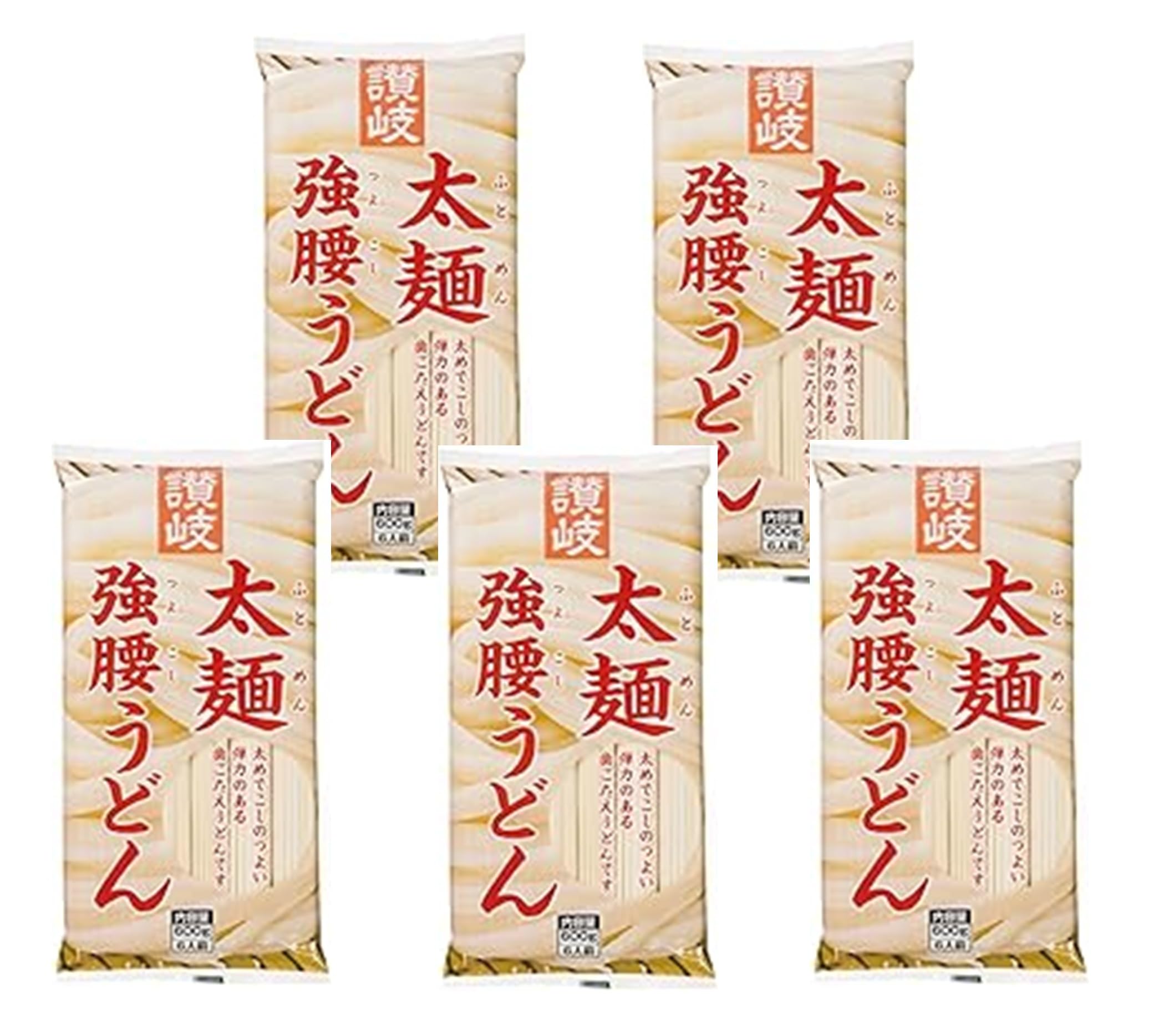 樂天商城 - さぬきシセイ 讃岐太麺強腰うどん 600g×5袋