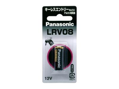 《セール期間エントリー&購入で抽選ポイントバック！》【メール便発送可】12Vアルカリ電池LRV08パナソニック[Panasonic/松下][発注品番：LR-V08/1BP][用途：キーレスエントリー用/女優ミラー用[アルカリ電池 ]