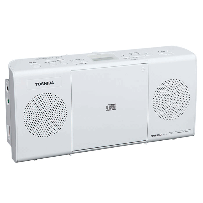 《セール期間クーポン配布》【送料無料】東芝 CDラジオ TY-C24W［ワイドFM TOSHIBA スリープタイマー FM AM スピーカー 敬老の日 プレゼント ラッピング］