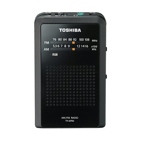 《セール期間クーポン配布》【メール便送料無料】東芝 ポケットラジオ ［ワイドFM TOSHIBA ラジオ コンパクト 持ち運び 通勤 通学 アナログチューナー 高感度 敬老の日 プレゼント ラッピング TY-APR4 ］