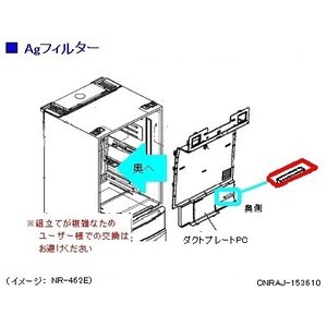 《セール期間エントリー&購入で抽選ポイントバック！》パナソニック　冷蔵庫　AGフィルター　CNRAJ-153610［Panasonic 純正 正規品 交換 部品 パーツ 新品] 2