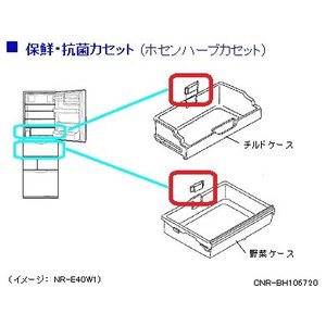 《セール期間クーポン配布！》パナソニック　冷蔵庫　保鮮・抗菌カセット　ホセンハーブカセット　CNRBH-106720［Panasonic 純正 正規品 交換 部品 パーツ 新品]