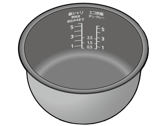 パナソニック　炊飯器　内釜　ARE50-J95［Panasonic 純正 正規品 交換 部品 パーツ 新品]