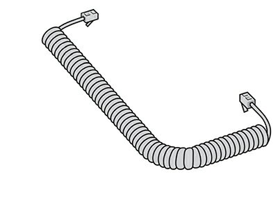 パナソニック パーソナルファクス 受話器コード PFJA04C003Z [panasonic 純正 正規品 交換 部品 パーツ..