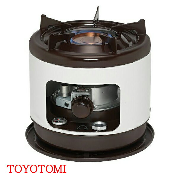 トヨトミ 石油こんろ 煮炊き専用 K-324［TOYOTOMI 暖房 石油暖房 おしゃれ ホワイト 白 マッチ 2重タンク構造 対震自動消火装置 冬 暖..