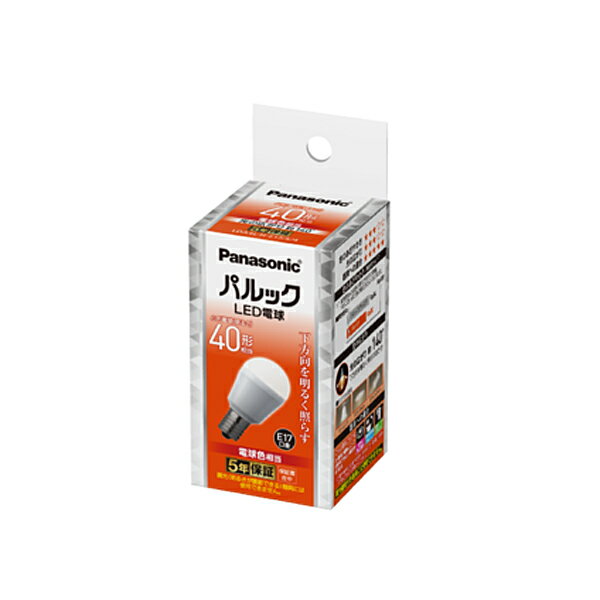 パナソニック パルック LED電球 小形電球40形相当 440lm E17口金 4.3W（電球色相当） Ra80 配光角約140度 LDA4LHE17S4[panasonic]