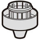 シャープ　掃除機用　筒型フィルタ