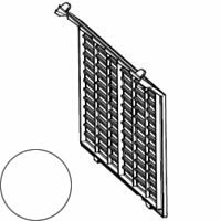 シャープ　プラズマクラスターイオン発生機用　フィルターカバー＜ホワイト系＞（281 337 0049）［SHARP 純正 正規品 交換 部品 パーツ　 新品 新しい フィルター]※取寄せ品