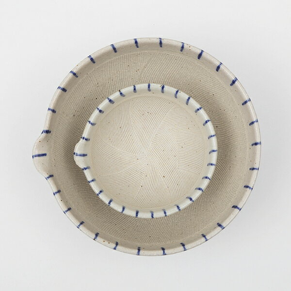 注ぎ口が便利なストライプ柄のすりばち すり鉢 食器 十草すり鉢 大 青 栗原はるみ 栗原 はるみ 皿 お皿 料理 家庭料理 ごちそう 自炊 新生活 おうちごはん 引っ越し祝い 家族 結婚祝い 母の日 一人暮らし プレゼント キッチン 最大40 Offクーポン お中元 キッチン用品 友人