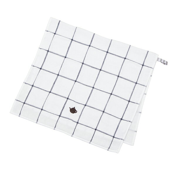 【栗原はるみ キッチン雑貨 ギフト包装可】 グラフチェックガーゼ ワイドふきん ネイビー / 栗原 はるみ 布巾 食器拭き 台ふきん ガーゼふきん フェイスタオ...