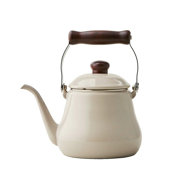 【栗原はるみ/キッチン用品/ギフト包装可】 IH対応ホーローケトル 1.5L/ 栗原 はるみ ケトル やかん ホーロー 琺瑯 ドリップ コーヒー キッチン 家族 新生活 母の日 結婚祝い 友人 男性 ゆとりの空間 ギフト お中元 新築祝い