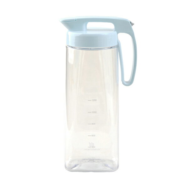 【ポイント10倍 11日(水)1:59まで】【栗原はるみ】 麦茶ポット2.1L / 栗原 はるみ 麦茶ポット ポット お茶ポット 片手 洗いやすい 耐熱 縦置き 横置き 縦 横 タテ ヨコ 2.1リットル メモリ付き 目盛り パッキンレス 軽い 麦茶