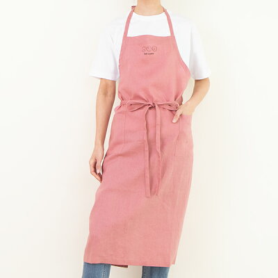 【栗原はるみ エプロン ギフト包装可】リネンエプロン 塩クッキー | 栗原 はるみ エプロン 涼しい 胸当てエプロン 長さ調整可 軽い 軽量 リネン100% 麻100% ナチュラル シンプル 男女兼用 結婚祝い ゆとりの空間 ギフト お中元 新築祝い
