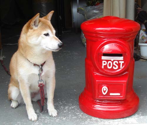 【ランキング獲得】 郵便ポスト型ポスト（チビ） 高さ45cm昔懐なつかしいと大人気 郵便ポスト