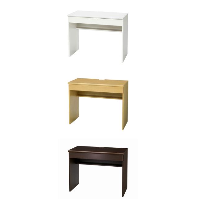 【ランキング1位獲得】 引出し付き薄型ワイドデスク 幅90cm奥行45cmの薄型！便利なコンセント付 ...