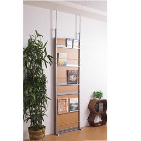 ＼最大82%OFF!SALE特価/【ランキング1位】本棚 ラック カラーボックス マガジンラック シェルフ マガジンパーテーション 幅60cm間仕切り仕様の突っ張りラック!マガジンパーテーション 幅60cm NJ-0009 ディスプレイラック マガジンラック CDラック DVDラック 本