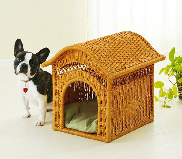 【ランキング1位獲得】籐 ペットハウス R-283 犬用品 犬小屋 ケージ ゲート ハウス 犬小屋 完成品ラタン 今枝商店 リビングに置ける本格犬小屋！ R-283 サークル ケージ ハウス ベッド 犬小屋 犬舎 ペット用品 犬 ラタン R-283