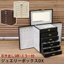 【ランキング1位獲得】ジュエリーボックスDX ジュエリー アクセサリー用品 収納ボックス ケース完成品 たっぷり収納できるジュエリーボックス OY-03 oy-03 収納 整理 見せる収納 ジュエリーボックス アクセサリー収納 小物収納 小物整理 収納 メイク