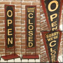 \スーパーSALE限定特価/【ランキング受賞】ユーズド風 OPEN&CLOSED 両面アイアンスタンド 04713TW213A1F おしゃれ アンティーク調 お...
